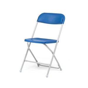 Skladacia stolička ABERDEEN, plastová, modrá