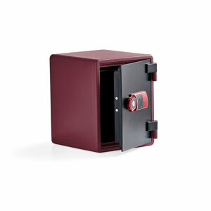 Bezpečnostná skriňa ADORE, ohňovzdorná, 520x410x445 mm, červená