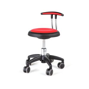 Mobilná pracovná stolička STAR, V 300-380 mm, červená