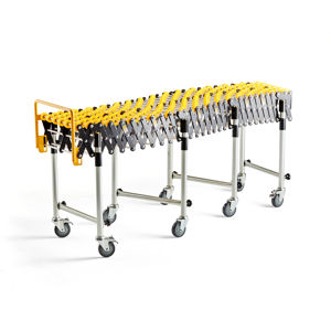 Flexibilný valčekový dopravník COURSE, nylonové valčeky, dĺžka 1136-3360 mm