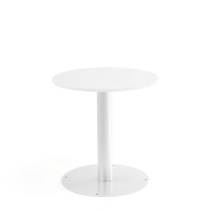 Okrúhly stôl ALVA, Ø700x720 mm, biela, biela