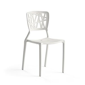 Plastová stolička MAYA, biela