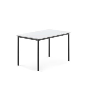Stôl BORÅS, 1200x800x760 mm, laminát - biela, antracit