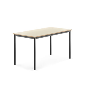 Stôl SONITUS, 1400x700x720 mm, laminát - breza, antracit