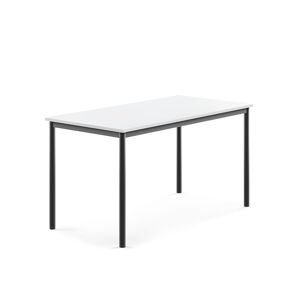 Stôl SONITUS, 1400x700x720 mm, laminát - biela, antracit
