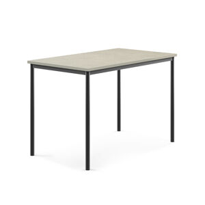 Stôl SONITUS, 1400x800x900 mm, linoleum - svetlošedá, antracit