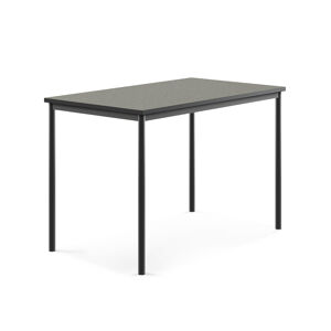 Stôl SONITUS, 1400x800x900 mm, linoleum - tmavošedá, antracit