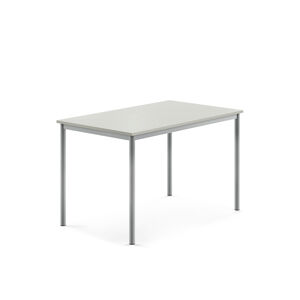 Stôl BORÅS, 1200x800x760 mm, laminát - šedá, strieborná