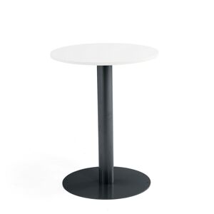 Barový stôl ALVA, Ø700x900 mm, biela, antracit