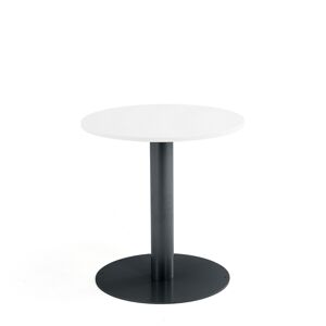 Barový stôl ALVA, Ø700x720 mm, biela, antracit