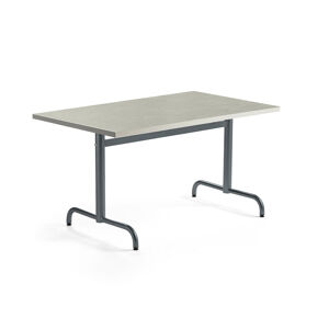 Stôl PLURAL, 1200x800x720 mm, linoleum - šedá, antracit