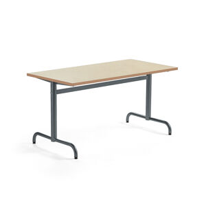 Stôl PLURAL, 1400x700x720 mm, linoleum - béžová, antracit