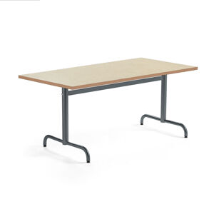 Stôl PLURAL, 1400x800x720 mm, linoleum - béžová, antracit
