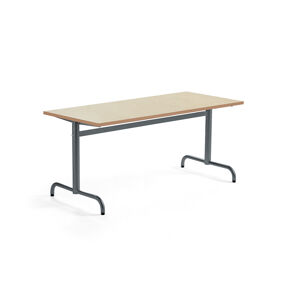 Stôl PLURAL, 1600x700x720 mm, linoleum - béžová, antracit