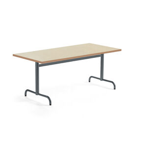 Stôl PLURAL, 1600x800x720 mm, linoleum - béžová, antracit