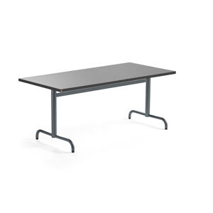 Stôl PLURAL, 1600x800x720 mm, linoleum - tmavošedá, antracit