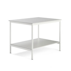 Pracovný stôl, 1200x900x900 mm, svetlošedá, biela