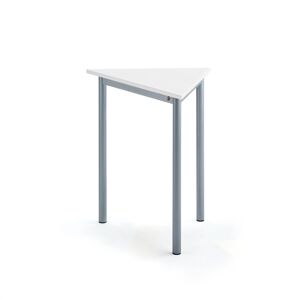 Stôl SONITUS TRIANGEL, 700x600x720 mm, laminát - biela, strieborná
