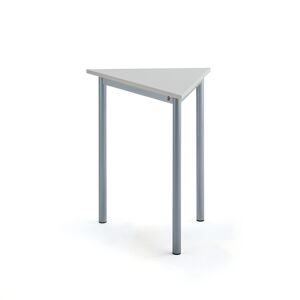 Stôl SONITUS TRIANGEL, 700x600x720 mm, laminát - šedá, strieborná