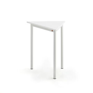 Stôl SONITUS TRIANGEL, 700x600x720 mm, laminát - biela, biela