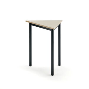 Stôl SONITUS TRIANGEL, 700x600x720 mm, laminát - breza, antracit