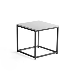 Konferenčný stolík MOOD, 500x500 mm, biela, čierna