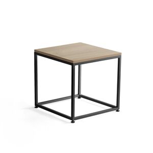 Konferenčný stolík MOOD, 500x500 mm, dub, čierna