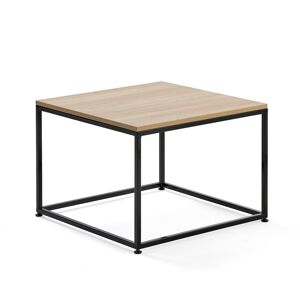 Konferenčný stolík MOOD, 700x700 mm, dub, čierna