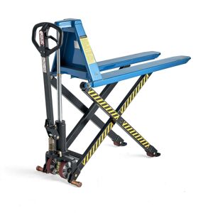 Vysokozdvižný paletový vozík, 1000 kg, vidlice 1150 mm, modrý
