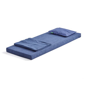 Set posteľnej bielizne a matraca ENKEL, polyesterové vlákno, modrá