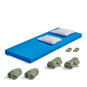 Set posteľnej bielizne a matraca EXTRA, polyesterové vlákno, zelená