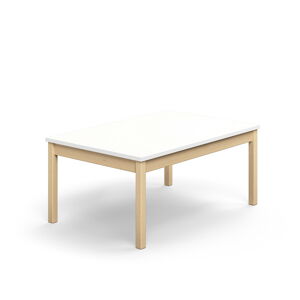 Stôl DECIBEL, 1200x800x530 mm, akustický HPL - biela