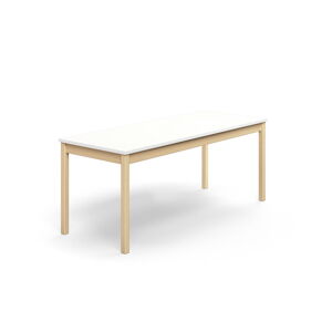 Stôl DECIBEL, 1800x700x720 mm, akustický HPL - biela