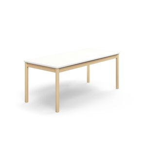 Stôl DECIBEL, 1800x800x720 mm, akustický HPL - biela