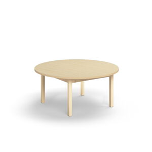 Stôl DECIBEL, Ø1200x530 mm, akustický HPL - breza