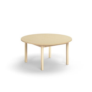 Stôl DECIBEL, Ø1200x590 mm, akustický HPL - breza