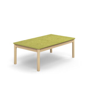 Stôl DECIBEL, 1400x800x530 mm, akustické linoleum - zelená