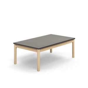 Stôl DECIBEL, 1400x800x530 mm, akustické linoleum - tmavošedá