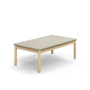 Stôl DECIBEL, 1400x800x530 mm, akustické linoleum - šedá