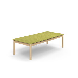 Stôl DECIBEL, 1800x800x530 mm, akustické linoleum - zelená