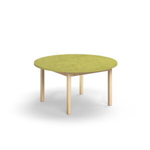 Stôl DECIBEL, Ø1200x590 mm, akustické linoleum - zelená