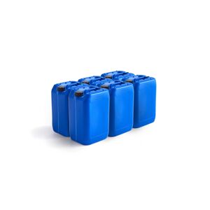 Plastové kanistre, 25 L, modrá, 6 ks