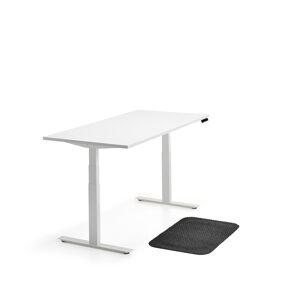 Zostava nábytku QBUS + STAND, 1 nastaviteľný stôl, 1 podložka pod nohy