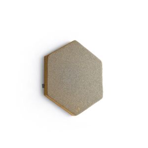 Akustický panel POLY, hexagon, 600x600x56 mm, nástenný, žltá