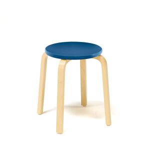 Drevená stolička NEMO, V 430 mm, breza, modrá
